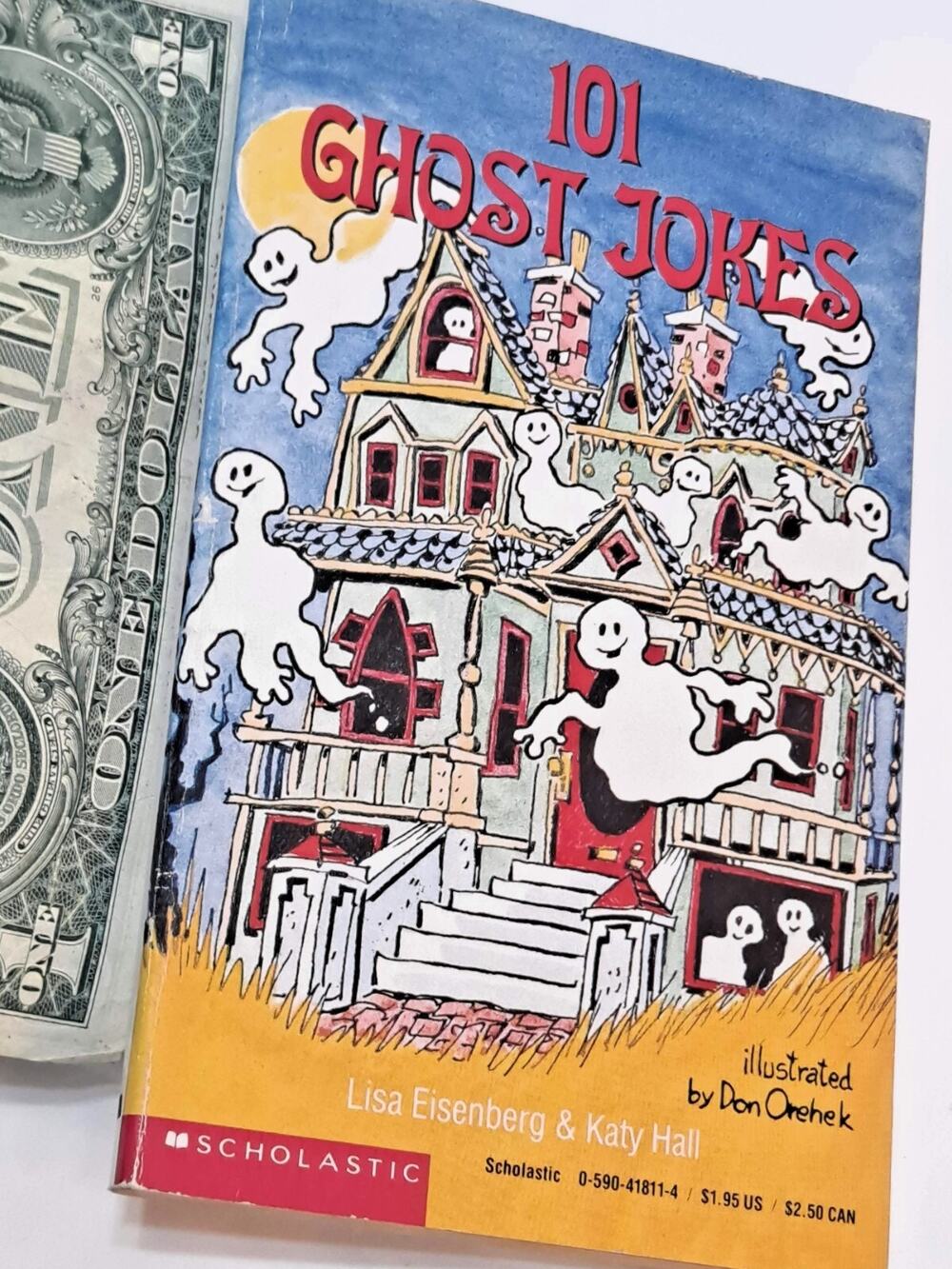 101 Ghost Jokes by Lisa Eisenberg & Katy Hall (1988 Scholastic MMPB)